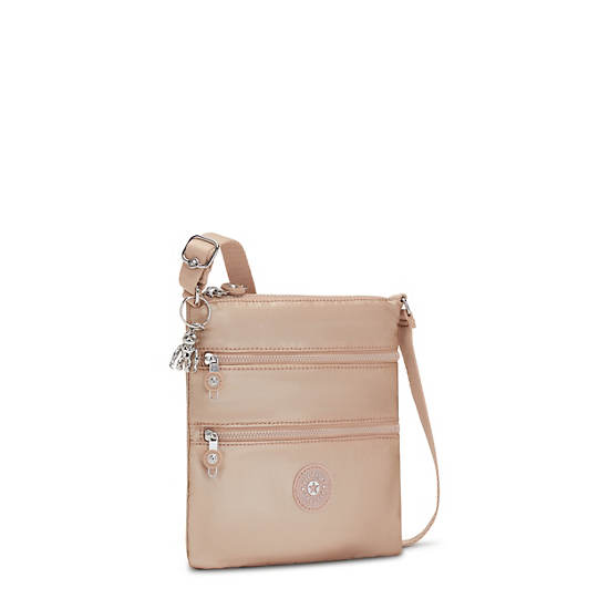 Bolsos Mini Kipling Keiko Metallic Crossbody Dorados | MX 1335GS